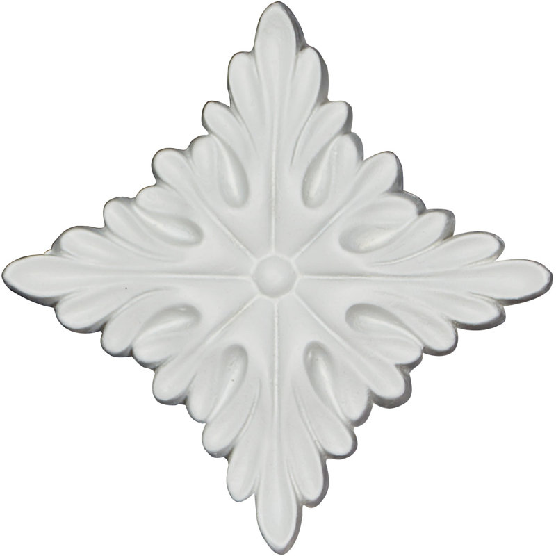 Legacy 4 in. H x 4 in. W x 625 in. D Urethane Rosette Applique