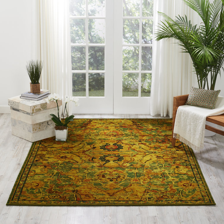 Tapis oriental vert Gaspard