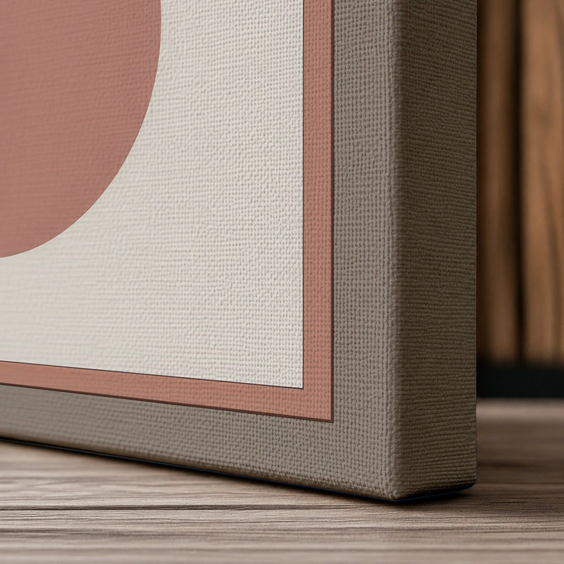 Balanced Forms Minimalist - Wrapped Canvas, 24x16 - 61.0 x 40.6 cm, Taupe Border