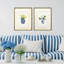 «Blue and White II», art encadré