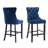 Modern Velvet Upholstered Bar Stools-1908273876