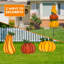 Thanksgiving Decorations Fall Pumpkins Yard Stacked