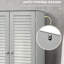 Freestanding Bathroom Cabinet With Countertop Space - Grey 22lbs Capacity Per Shelf Space 2 Cabinets 132lbs Total