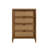 Vichy Wood And Rattan 4-Drawer Chest