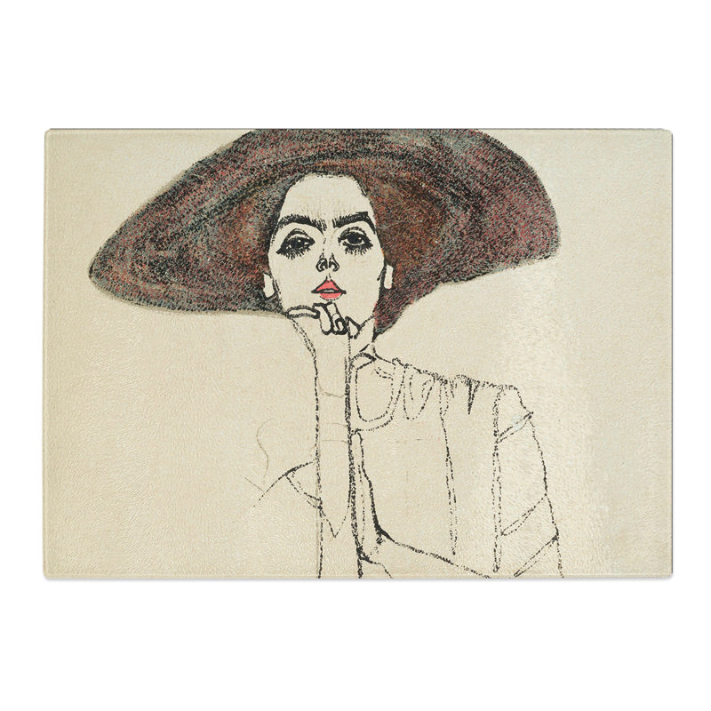 Portrait of a Woman Vol.1 by Egon Schiele Chopping Board, 0.4cm H x 28.5cm W x 39cm L