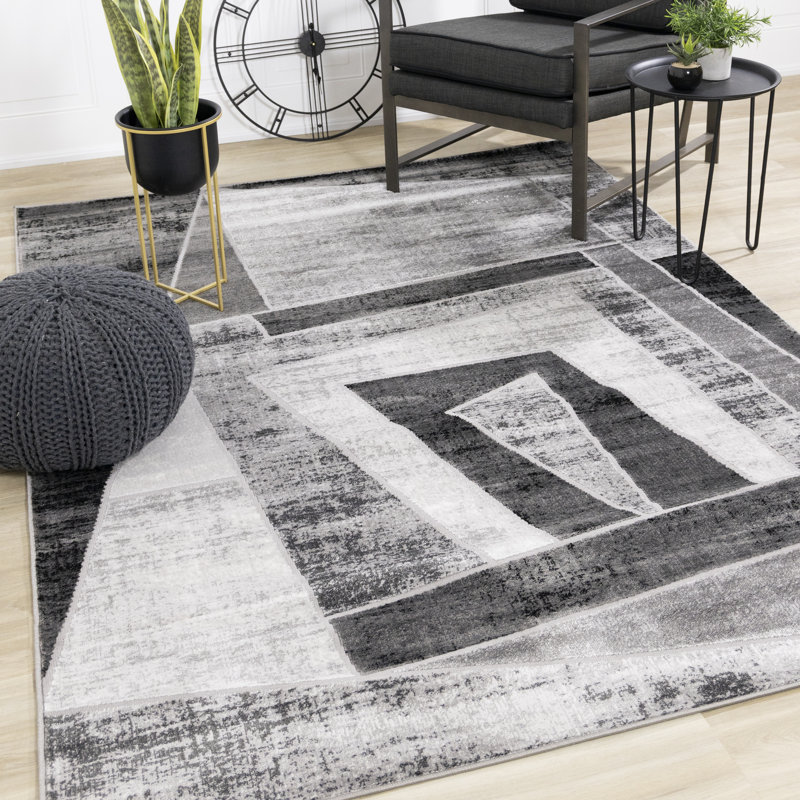 Tapis gris Earles, Rectangle 7 pi 10 po x 10 pi 6 po