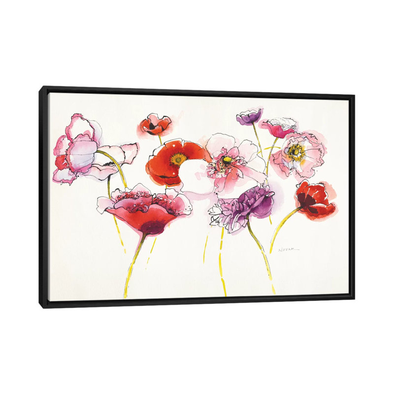 Somniferums, reproduction d’art sur toile tendue, H 40 po x l 60 po x P 1,5 po, Toile avec cadre noir, Pas de tapis