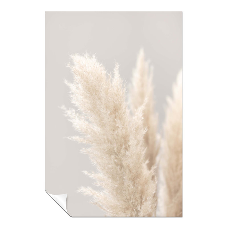 Pampass Grass Close Up - No Frame Print, 46cm H x 31cm W