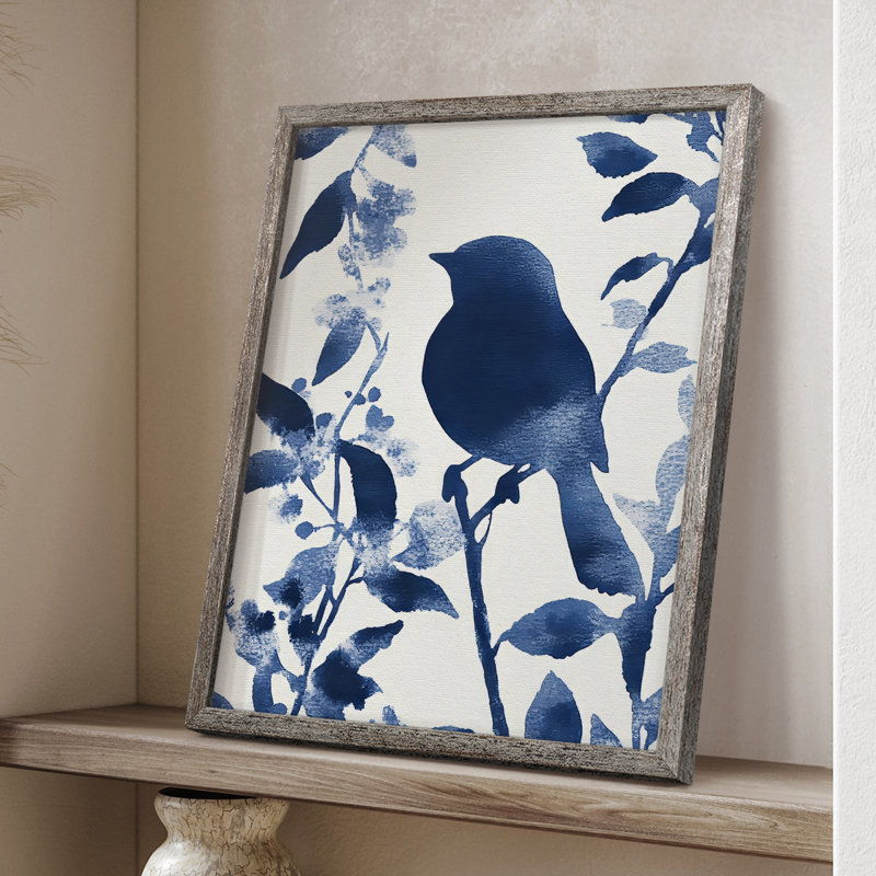 Reproduction encadrée FLORAL Series DLXV - bois massif, H 15 po x l 12 po