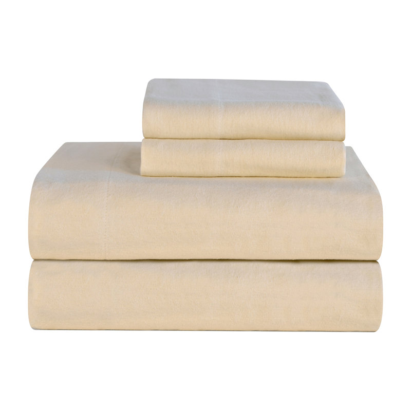 Flannel Sheet Set, Cloud Cream, Queen