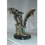 Bly Three Dolphins Table Base Bronze Statue -  Size: 20"L x 20"W x 21"H.