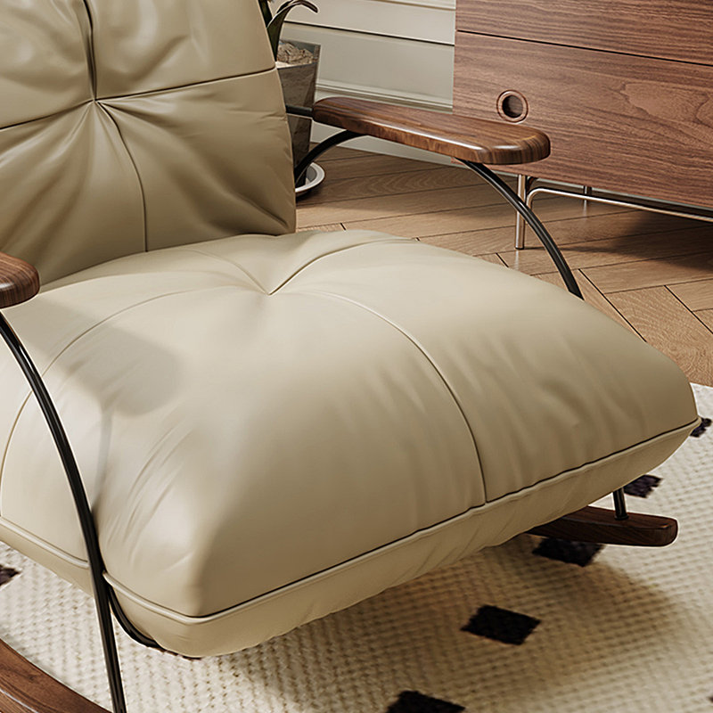 Chaise berçante légère Light Luxury Home Leisure, Crème