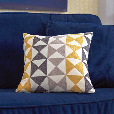 Urban Loft Geometric Feather Throw Pillow