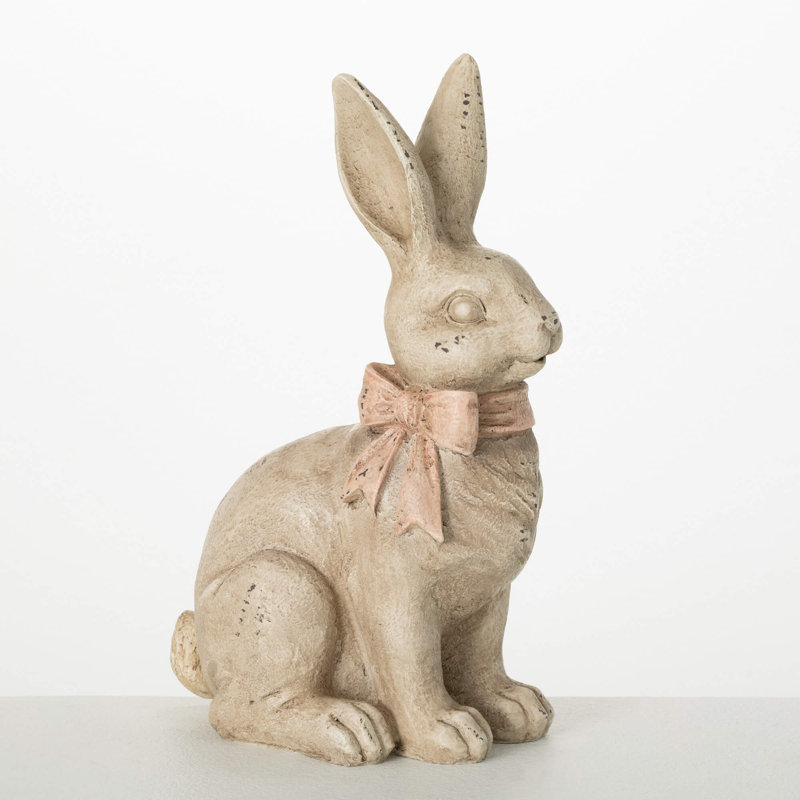 Figurine de lapin 12 ", résine