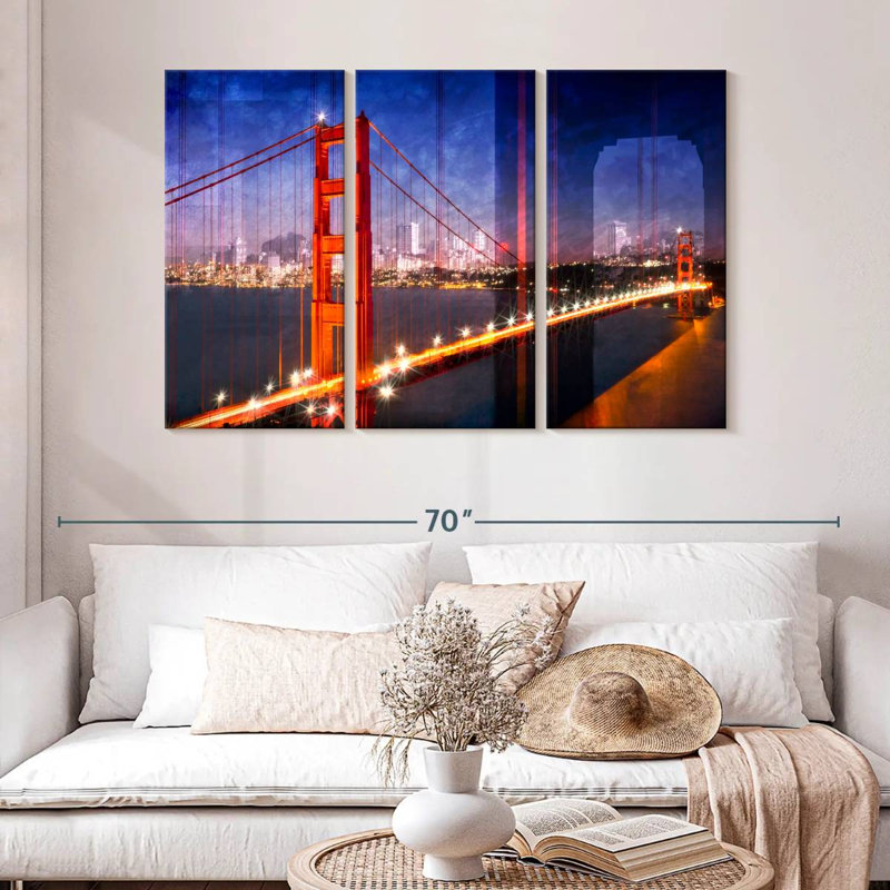 Lilie Golden Gate Bridge Composing, 32" H x 50" W