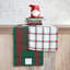 Plaid Embroidered Cotton Table Runner