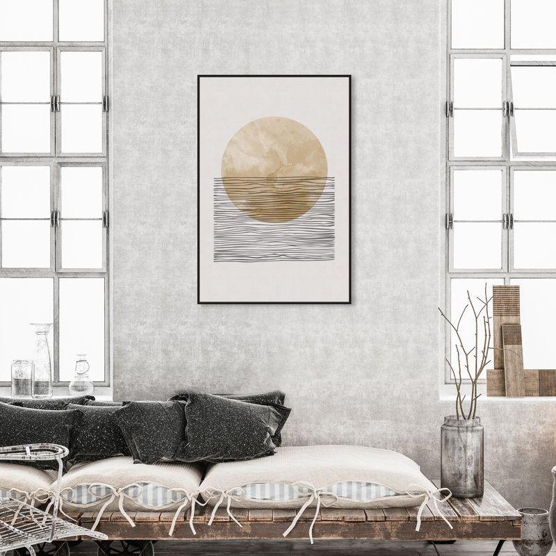Le soleil et l'ombre II - Impression sur toile, Toile avec cadre noir, H 24 po x l 16 po