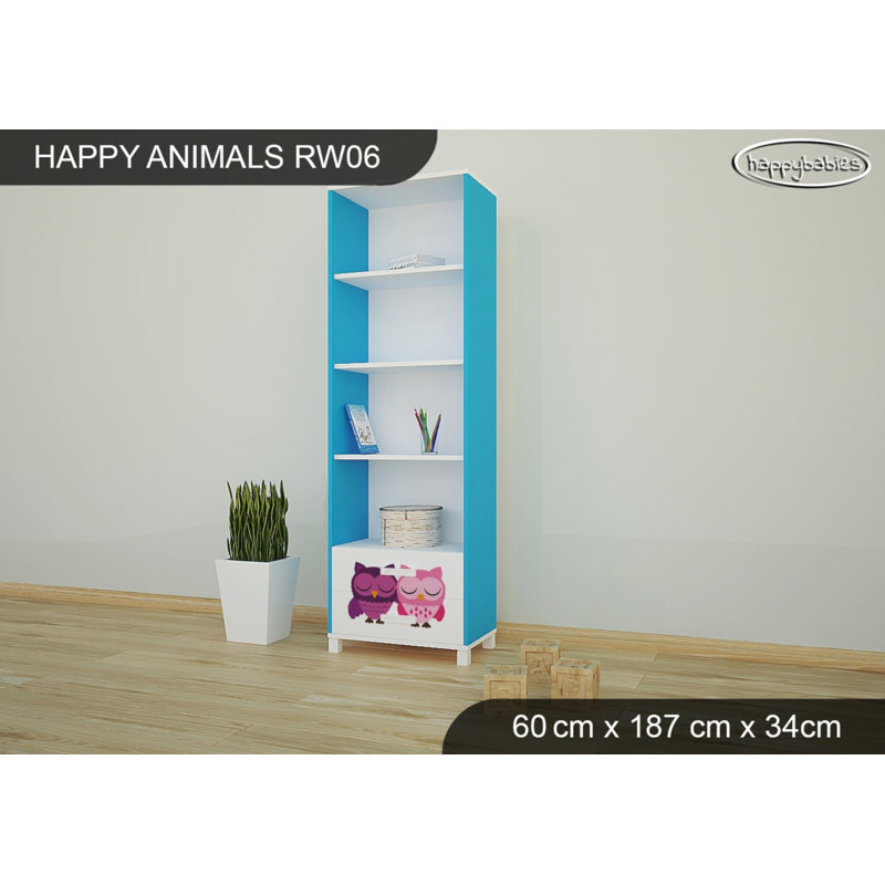 187cm H X 60cm W Cube Unit Kids Bookcase, Blue