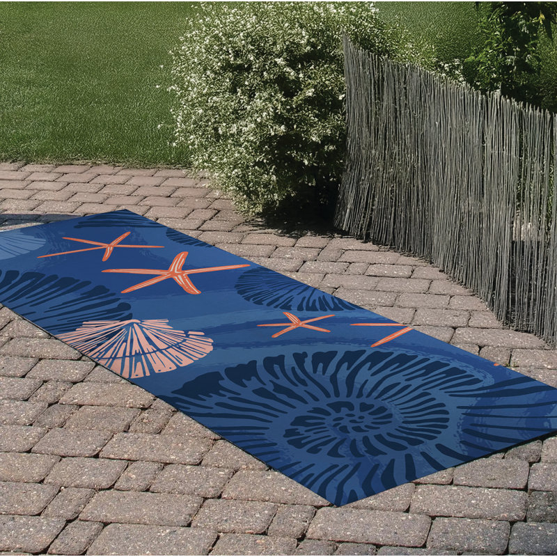 Tapis d'extérieur étoile de mer, Tapis de couloir 2 pi 6 po x 8 pi