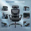 Ergonomic Mesh Office Chair W/ Adjustable Headrest, 3D Armrests, Lumbar Support, 130° Tilt Footrest-549655324