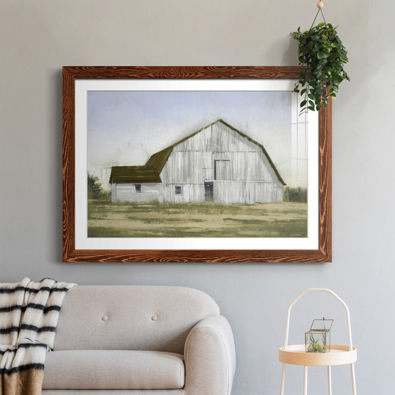 Barn II - reproduction de photo sur papier encadrée, H 23 po x l 32 po x P 1 po, Cadre en érable