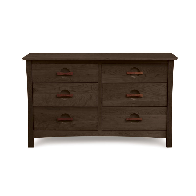 Berkeley 6 - Drawer Solid Wood Dresser, Smoke Cherry
