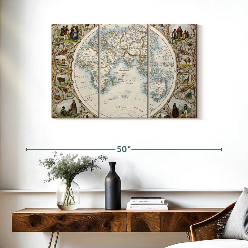 Keiri World Atlas, 24" H x 38" W