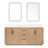 Cloverfield 72'' Double Bathroom Vanity with Cultured Marble Top-93496105-93496106