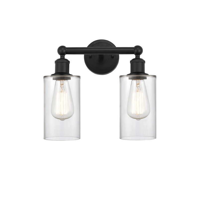 Caldello 2 - Light Dimmable Vanity Light, Matte Black, Clear