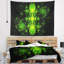 Tapisserie de conception à fractales vert abstrait cabalistic-28495014