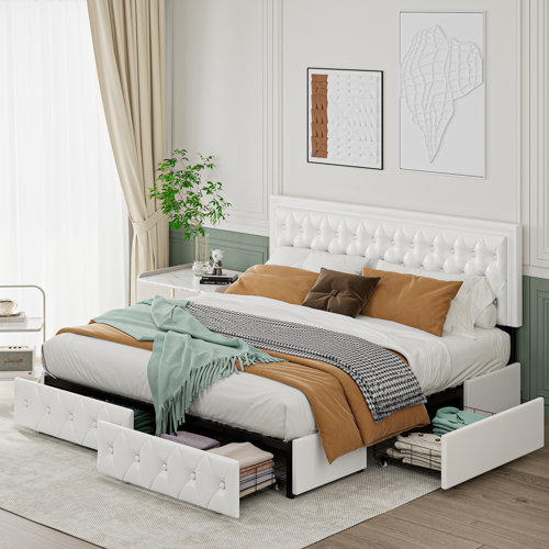Wayfair | King Size White Storage Beds You'll Love in 2024