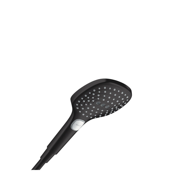 Pomme de douche à main multifonctionnelle Raindance HG Select 120, Noir mat, 2,0 gallons par minute
