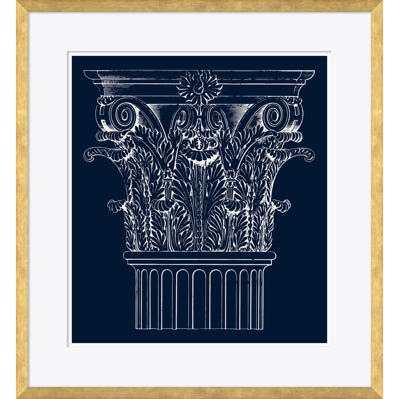 Blue Cornthian I Framed