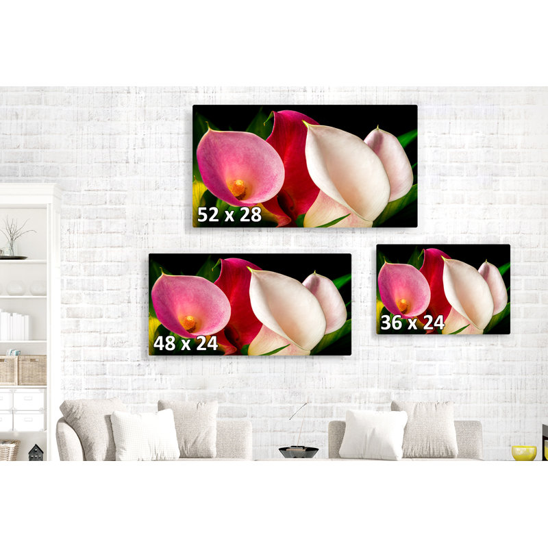 Kerriana Lillies in a Gaggle - reproduction de photo sur toile tendue, H 16 po x l 24 po x 1,5 po