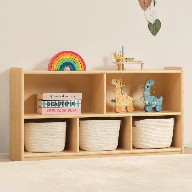 Montessori Shelf 5-Section Aldarcie 23.6" H X 44.6" W Bookcase