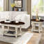 Table basse de salon en bois massif de 42 po, 2 tablettes à insertion, beige et flamme, ovale facile à assembler pour le plaisir, tablette, chatoyant, proposé