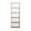 Bibliothèque moderne avec de nombreuses tablettes, Sonoma, 25,2 po x 71,6 po x 10,2 po | 100% panneau de particules enduit de mélamine, épaisseur: 0,6 pouce | Conception murale pour un rangement élégant pour la maison et le bureau-432919768-432919769