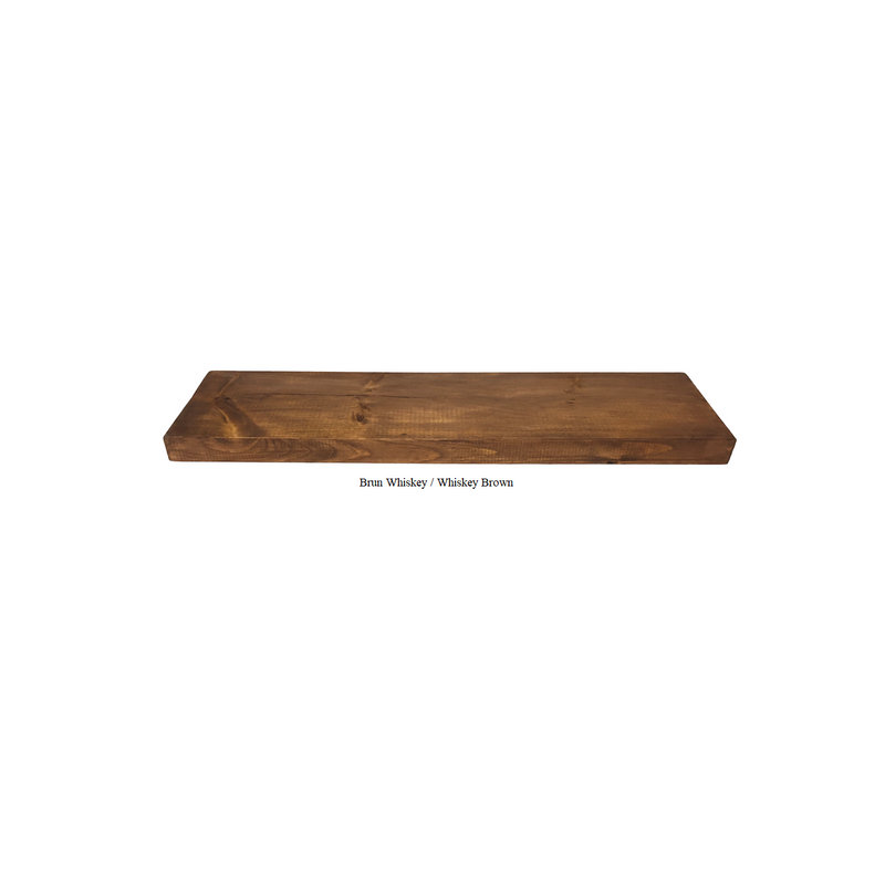 La Grange Wood Shelf  36''L x 8''W x 2''H Whiskey Brown, 2" H x 36" W x 8" D