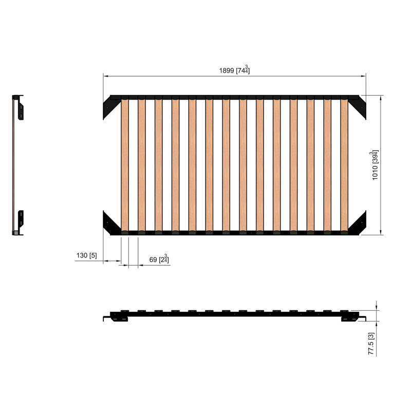 Bed Slat Replacement Board And Rails 