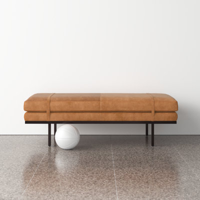 Booker Polyester Blend Upholstered Bench