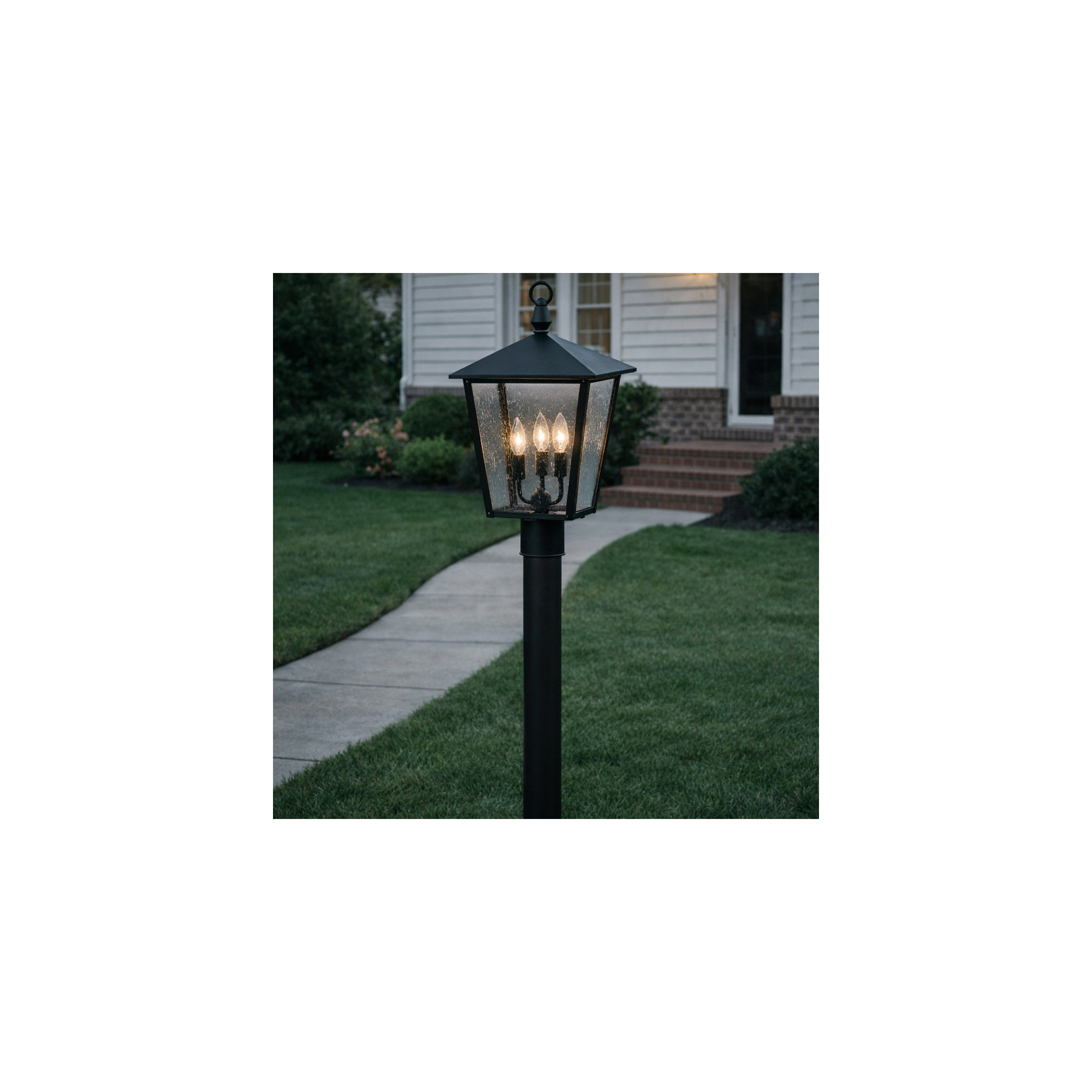 Huntersfield 20.75" H Hardwired Lantern Head, Black