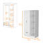 Armoire 2 portes avec compartiment ouvert-2133876656