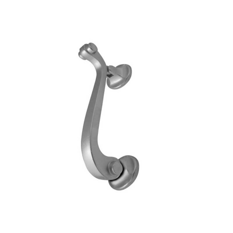 Scroll Door Knocker, Satin Chrome