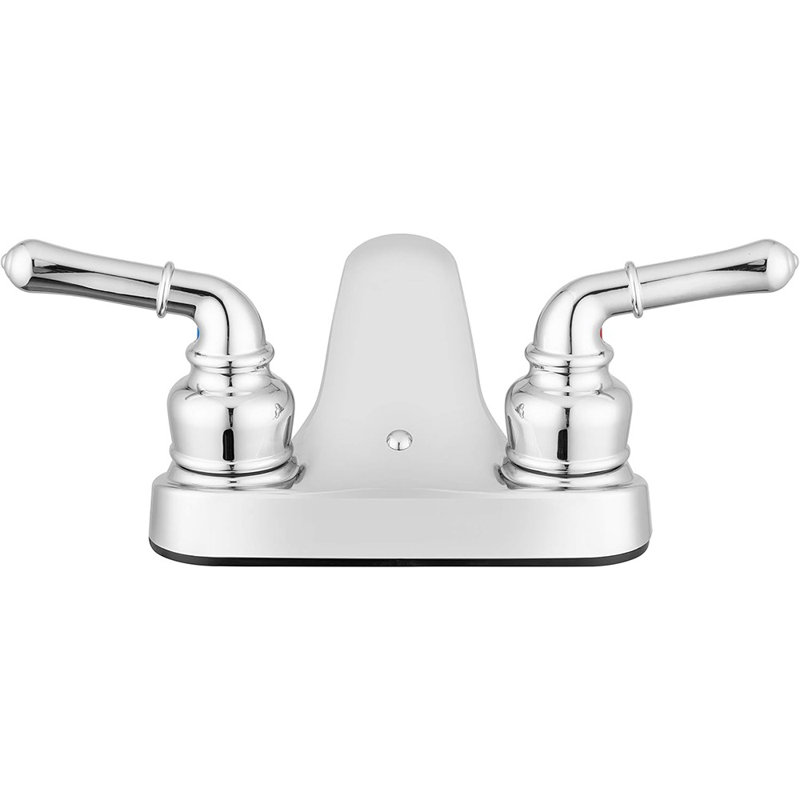 Bathroom Sink Faucet - Metallic Plating Over Lightweight ABS Plastic (Chrome)