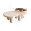 Ensemble de 2 tables basses gigognes blanc crème