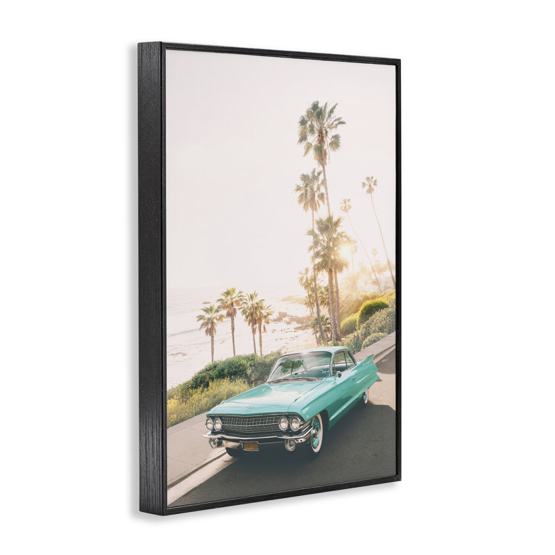 Sunlit Malibu Classic, giclée encadrée par Sissi et Seb, H 18 po x l 12 po, Giclée encadrée noir minuit