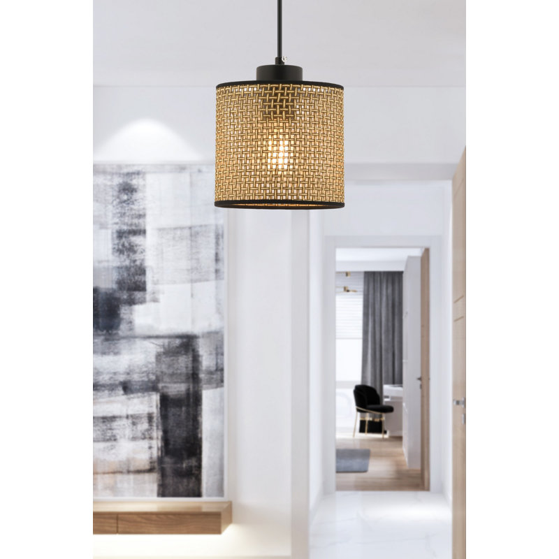 Lustre, H 13,78 po x l 13,78 po x P 9,85 po, Beige