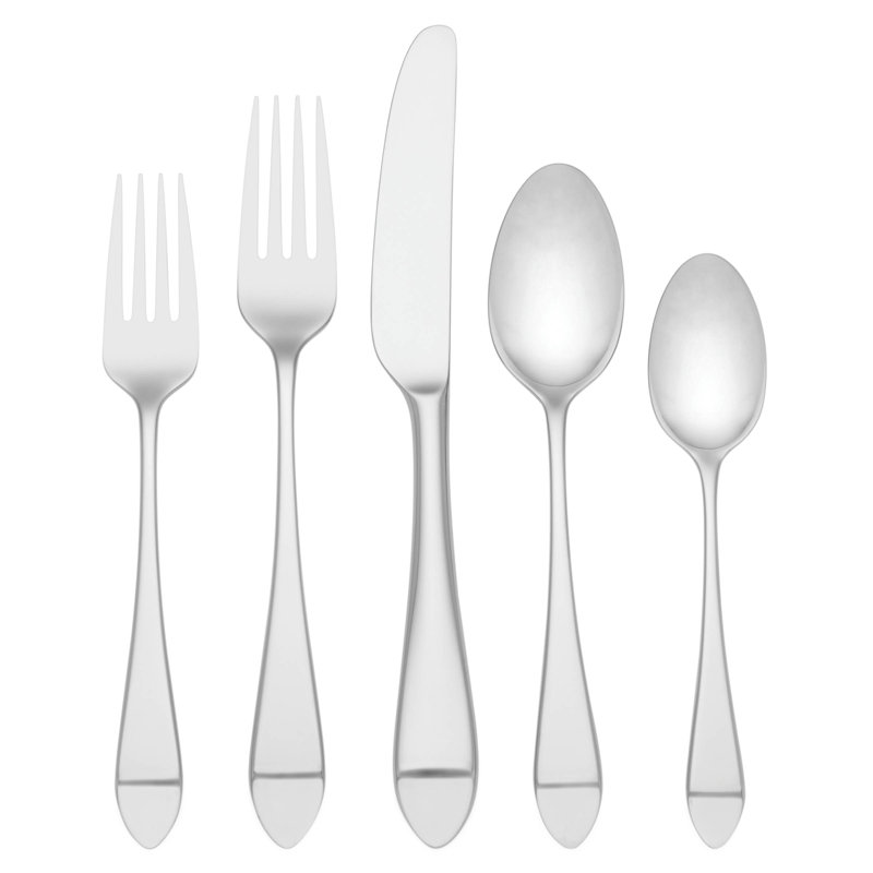 Charlotte Street 5 - Piece Stainless Steel Flatware Set - Service for 1