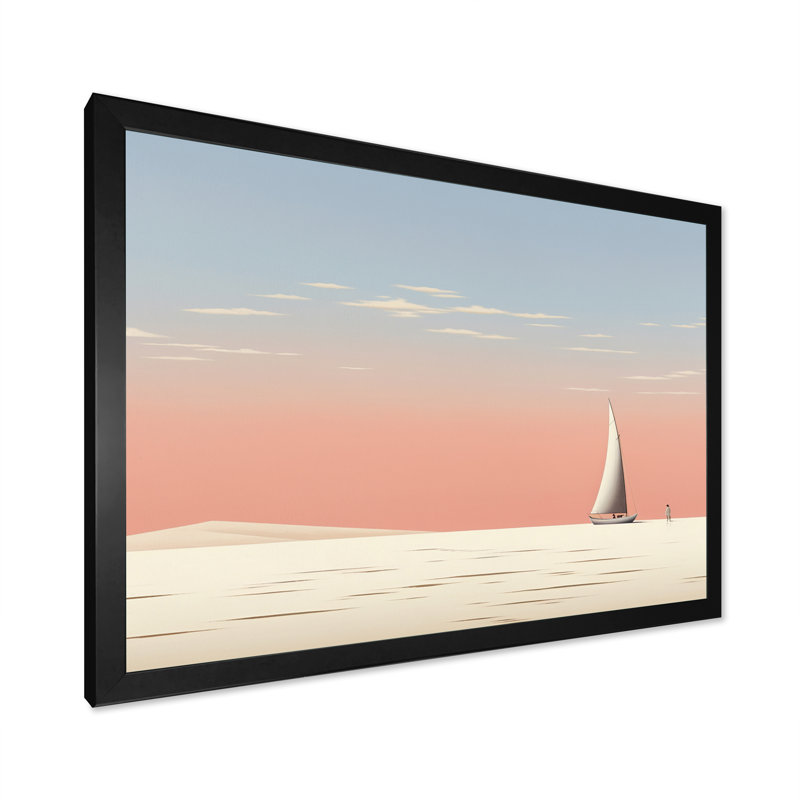 Ameetha sur toile, Cadre simple noir, H 16 po x l 32 po x P 1 po