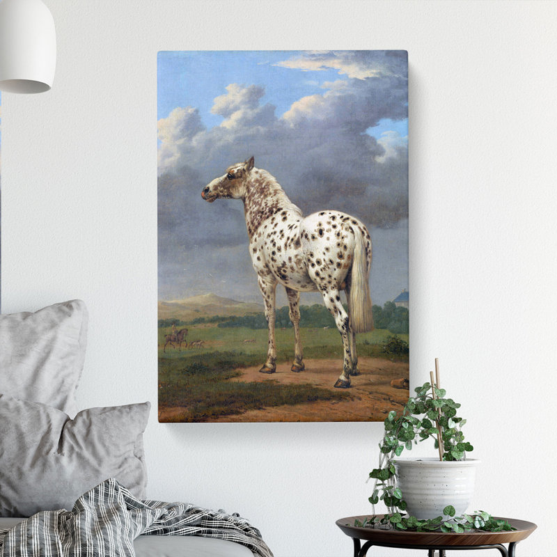 The Piebald Horse by Paulus Potter - Wrapped Canvas Painting, 50cm H x 35cm W x 3cm D